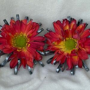 Red and Yellow Floral wall decor LAST CHANCE